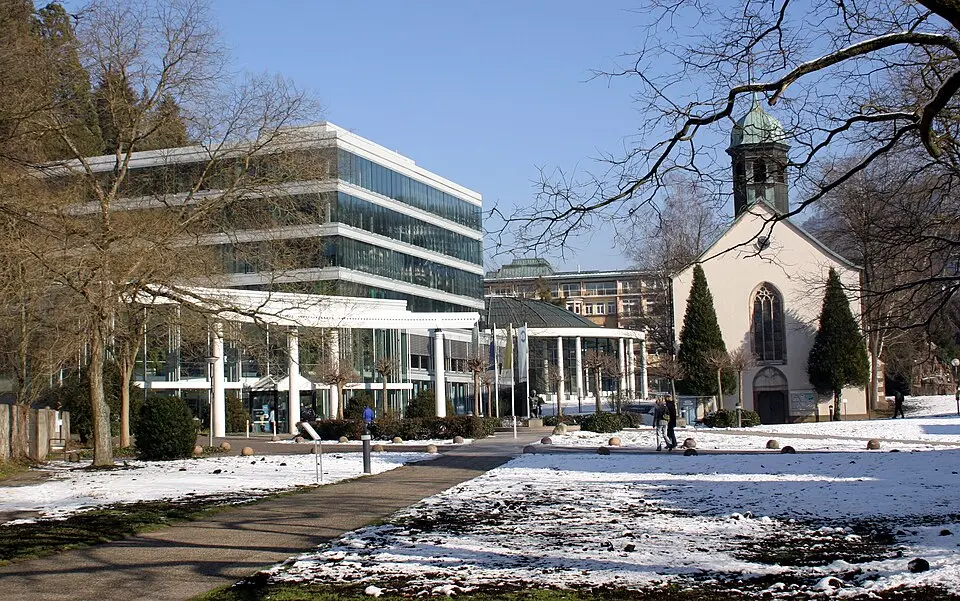 Caracalla Spa exterior in Baden-Baden, photographed in 2006
